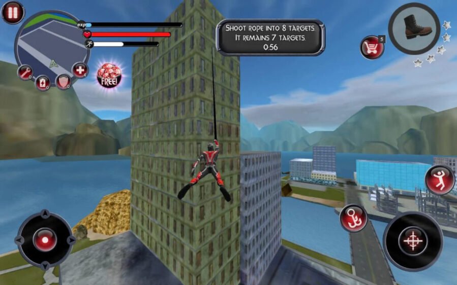 Rope Hero MOD APK 2 1024x640