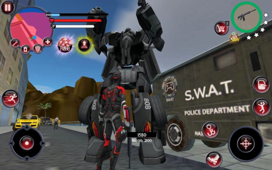 Rope Hero MOD APK 5 1024x640